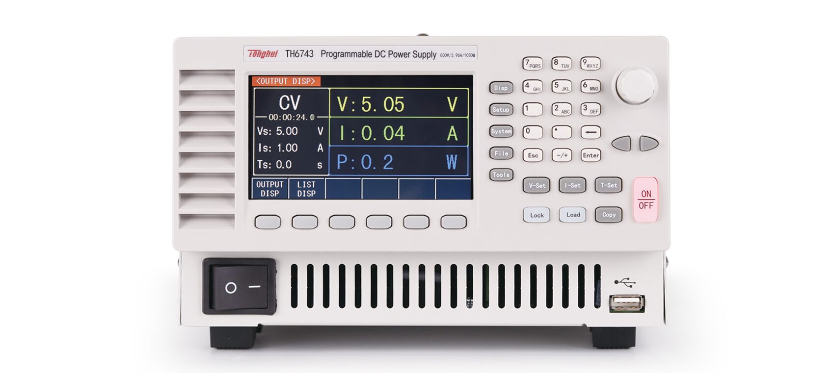 TH6743 *可编程开关直流电源  (含同惠TH67XX系列可编程开关直流电源系统软件V1.0）