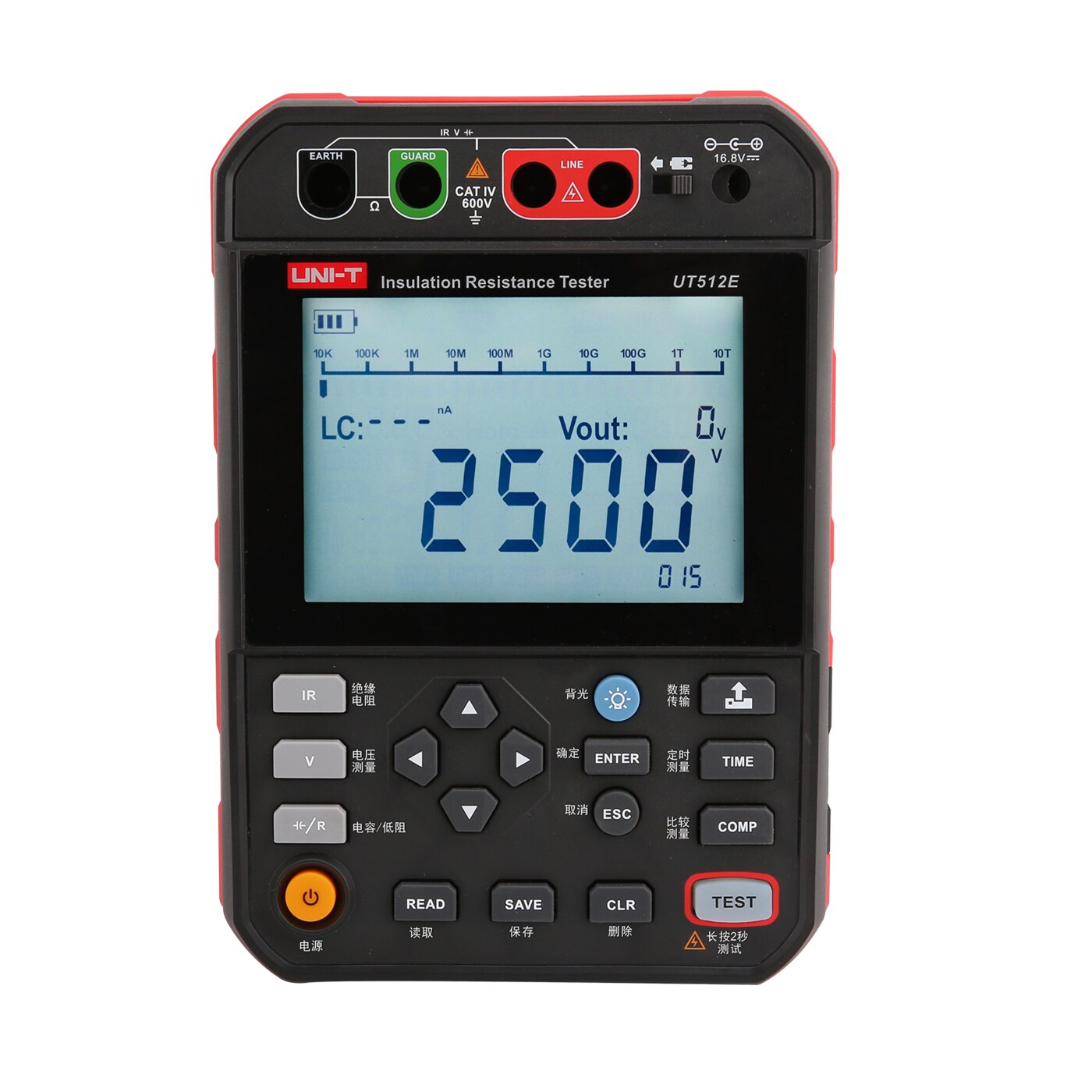 UT512E2.5kV绝缘电阻测试仪