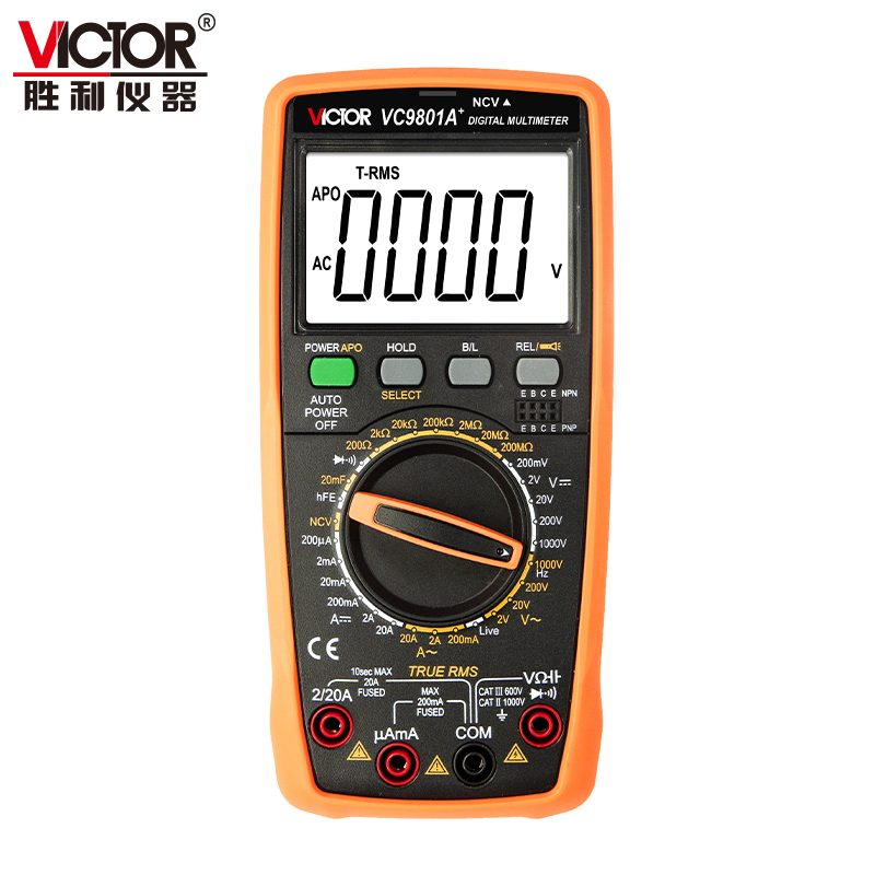 VC9801A+/VC9802A+/VC9804A+/VC9805A+/VC9808+万用表 2024款